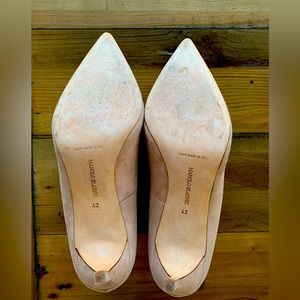 Tan Suede Manolo Blahnik Heels